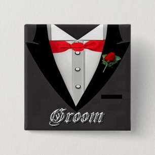 Wedding Groom Tuxedo Button