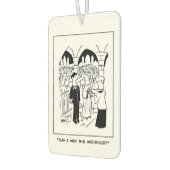 Wedding - Groom zegt: "Mag ik het publiek vragen?" Luchtverfrisser (Links)