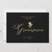 Wedding Groomsman Funny Minimalist proposal Kaart (Voorkant)