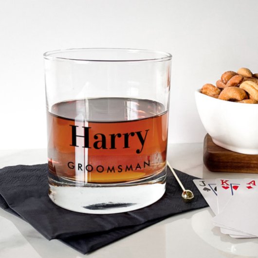 Wedding Groomsmen Gift Whisky Glas