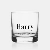 Wedding Groomsmen Gift Whisky Glas (Voorkant)