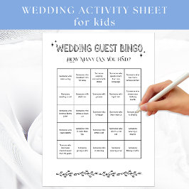 Wedding Guest Bingo Activity Sheet