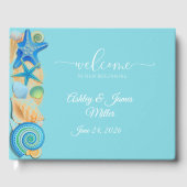 Wedding Guest Book-Beach Shells Gastenboek (Voorkant)