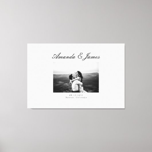 Wedding Guest Book Canvas Alternatief gastenboek (Voorkant)