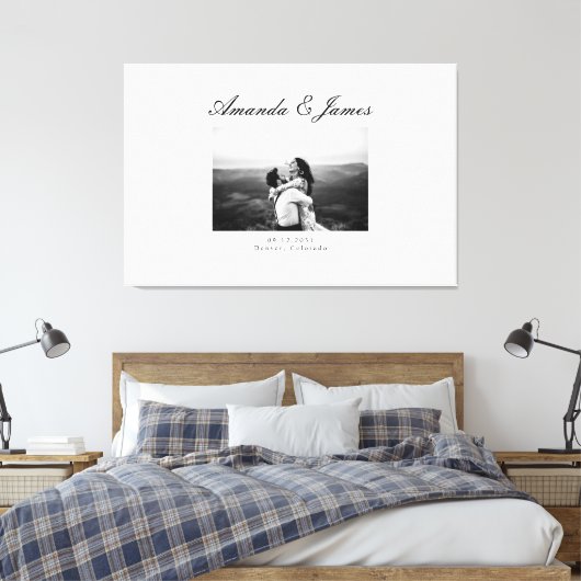 Wedding Guest Book Canvas Alternatief gastenboek (Insitu (Slaapkamer))