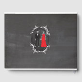 Wedding Guest Book Chalk Skeletons Skulls Gastenboek (Achterkant)