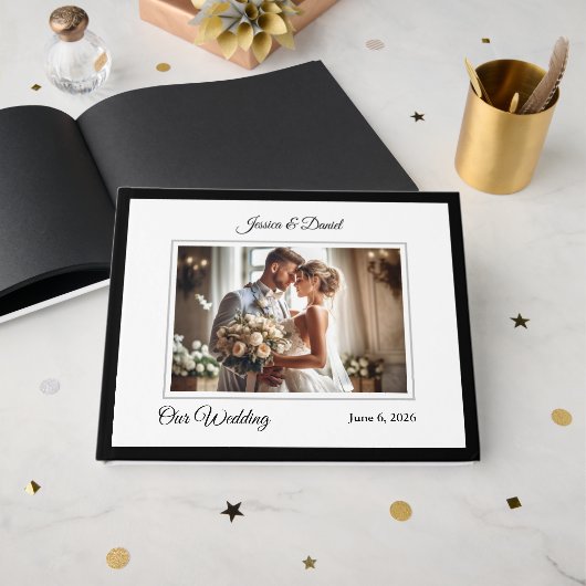Wedding     guest book gastenboek (Voorkant open)