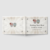 Wedding Guest Book Lights Sugar Skulls Gastenboek (Volledig)