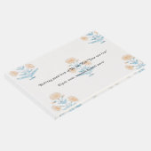 Wedding Guest Book personaliseerbare klassieke art Gastenboek (Hoek)