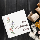 Wedding Guest Book with Romantic Botanical Design Notitieboek