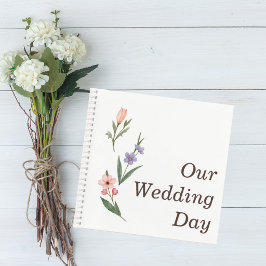 Wedding Guest Book with Romantic Botanical Design Notitieboek