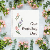 Wedding Guest Book with Romantic Botanical Design Notitieboek