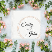 Wedding Guest Book with Terracotta Circle Notitieboek