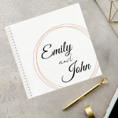 Wedding Guest Book with Terracotta Circle Notitieboek