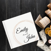 Wedding Guest Book with Terracotta Circle Notitieboek