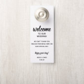 Wedding Guest Doorhanger Welkom & niet storen Deurhanger (Op knop)