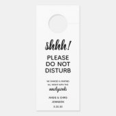 Wedding Guest Doorhanger Welkom & niet storen Deurhanger (Achterkant)