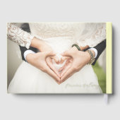 Wedding Guest Folie Notitieboek | botergeel Gastenboek (Achterkant)