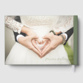 Wedding Guest Folie Notitieboek | Dark Sage Gastenboek (Achterkant)