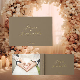 Wedding Guest Folie Notitieboek | donkerneutraal Gastenboek