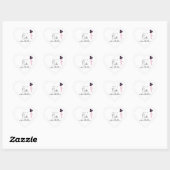Wedding Guest Identifier Hart Sticker (Vel)