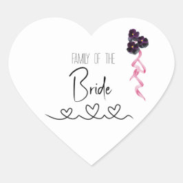 Wedding Guest Identifier Hart Sticker