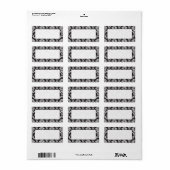 Wedding Guest List Envelope Labels (Full Sheet)