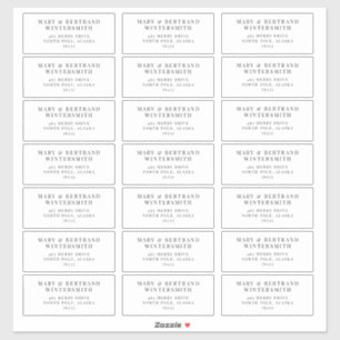 Wedding Guest Vooraf geadresseerde labels Minimali