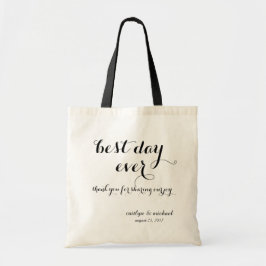 Wedding Guest Welkom: beste dag ooit Tote Bag