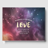Wedding Guestbook Galaxy Star Nebula Constellation Gastenboek (Voorkant)
