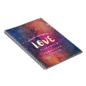 Wedding Guestbook Galaxy Star Nebula Constellation Notitieboek (Rechterzijde)