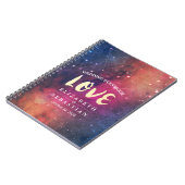 Wedding Guestbook Galaxy Star Nebula Constellation Notitieboek (Linkerzijde)