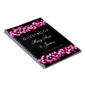 Wedding Guestbook Pink Hollywood Glam Notitieboek (Rechterzijde)