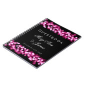 Wedding Guestbook Pink Hollywood Glam Notitieboek (Linkerzijde)