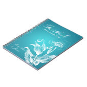 Wedding Guestbook Poppy Turquoise Notitieboek (Linkerzijde)