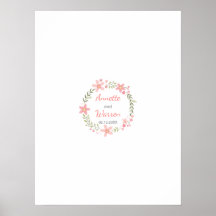 Wedding Guestbook Signature Board - Flower Wreater
