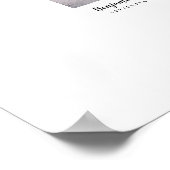 Wedding Guestbook voor handgeschreven wensen Poster (Hoek)