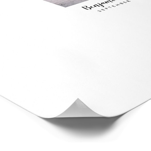 Wedding Guestbook voor handgeschreven wensen Poster (Hoek)