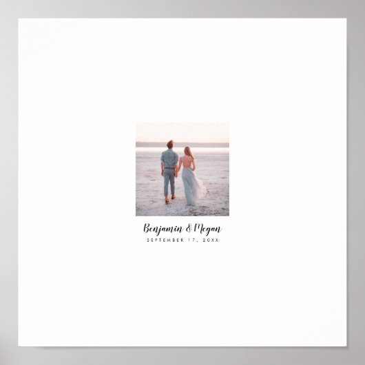 Wedding Guestbook voor handgeschreven wensen Poster (Voorkant)