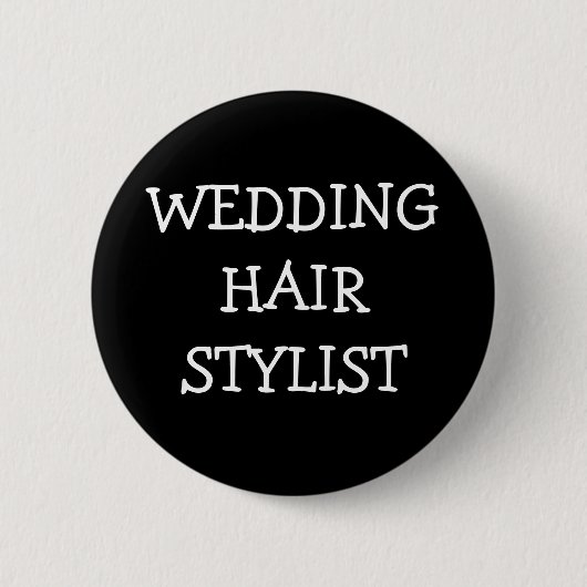 Wedding Hair Stylist Ronde Button 5,7 Cm (Voorkant)