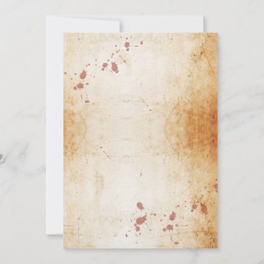 Wedding Halloween Gothic Lijst  Uitnodiging (Achterkant)