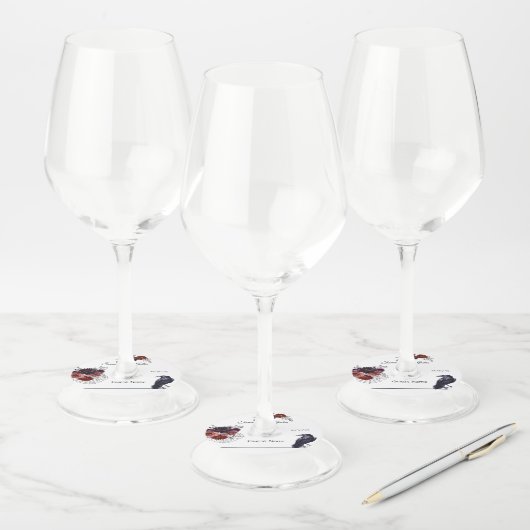 Wedding Halloween label Wine Marker (Set)