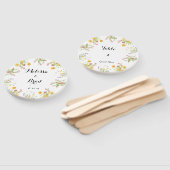  Wedding Hand Fan - Bewerkbare tekst Handwaaier (Niet-gemonteerd)