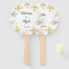  Wedding Hand Fan - Bewerkbare tekst Handwaaier