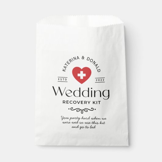 Wedding Hangover Recovery Kit Bedankzakje (Voorkant)