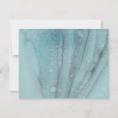 Wedding Hartelijk dank Kaart Turquoise en Lavender (Voorkant)