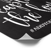 Wedding Hashtag Chalkboard 8 x 10 Sign Poster (Hoek)