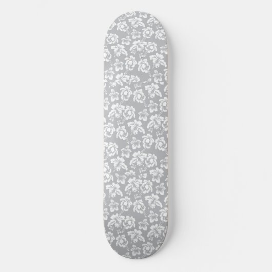 Wedding Hawaiian White Flower Skateboard (Voorkant)
