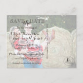 Wedding Hay Bales Foto SAVE THE DATE Briefkaart (Achterkant)