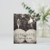 Wedding Hay Bales Foto SAVE THE DATE Briefkaart (Staand voorkant)